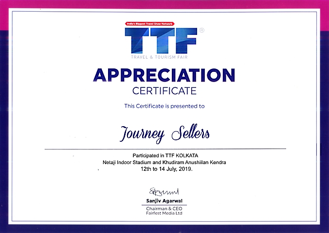 TTF Certificate of Appreciation
